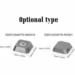 ASUPERMALL 10Pcs High Dutress Tool De Fraisage Insert Accessoire Haute Efficacite Touches De Coupe Rapide Ensemble Avec Boite De Storge, Multicolore, 2 -Tours et accessoires Soldes 40459154 3