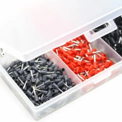ASUPERMALL 1200Pcs Assortiment De Sertissage Terminaux D'Extremite De Fil De Cuivre Coiffe Isolee A Goupille Bout A Goupille Terminal Sertissage Connecteur De Fil Electrique -Tours et accessoires Soldes 40459854 3
