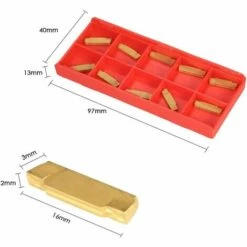 BEARSU Metal Insert Outil De Tournage De 2 Mm Pour MGEHR/MGIVR 9 BEARSU Metal Insert Outil De Tournage De 2 Mm Pour MGEHR/MGIVR -Tours et accessoires Soldes 43443414 5