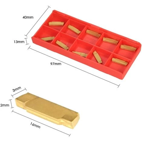 BEARSU Metal Insert Outil De Tournage De 2 Mm Pour MGEHR/MGIVR 5 BEARSU Metal Insert Outil De Tournage De 2 Mm Pour MGEHR/MGIVR – Image 5