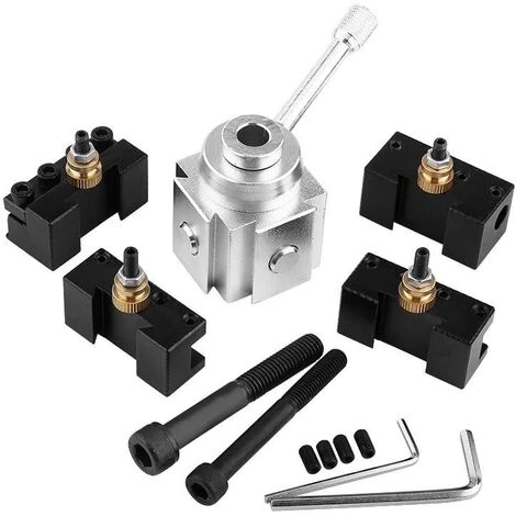 BRIDAY Outil De Tournage Changement Rapide Porte-outil De Tour En Acier Pour Tours, Perceuses 1 BRIDAY Outil De Tournage Changement Rapide Porte-outil De Tour En Acier Pour Tours, Perceuses