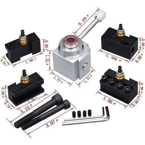 BRIDAY Outil De Tournage Changement Rapide Porte-outil De Tour En Acier Pour Tours, Perceuses 3 BRIDAY Outil De Tournage Changement Rapide Porte-outil De Tour En Acier Pour Tours, Perceuses – Image 3