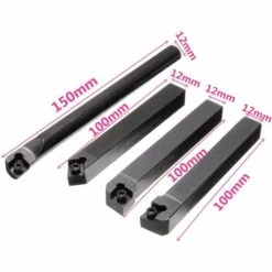 PERLE RARE 4PCs Inserts Indexables Tour Tournage Ensemble D'outils De Coupe Avec 10 Inserts S12M SCLCR09+SCLCR1212H09+SCLCL1212H09+SCMCN1212H09 -Tours et accessoires Soldes 45826916 3