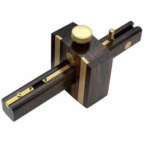 Trusquin à Mortaise De ébène, Tête Réglable Mètre, Marqueur Menuiserie, Coulissante Raclette Mark Avec Laiton Type De Vis,Irisfr(1pcs) 1 Trusquin à Mortaise De ébène, Tête Réglable Mètre, Marqueur Menuiserie, Coulissante Raclette Mark Avec Laiton Type De Vis,Irisfr(1pcs)