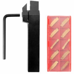 SUPERSELLER Insert De Carbure De Support De Barre De Support De Coupe De Rainurage Externe De Tour Avec L'outil De Rotation De Clé - 1