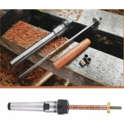 ECHOO Mandrin De Tournage, Stylo En Acier Mandrin De Tournage Outils De Tournage Pièces De Tour Accessoire Mécanique Pour Le Travail Du Bois(Taper Shank) -Tours et accessoires Soldes 48883437 4