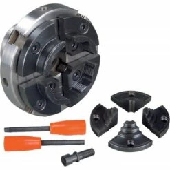 Mandrin 4 Mors Fixé Deux 100mm M33x3,5 Holzstar