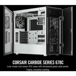 CORSAIR CASE ATX Carbide 678C White Widow -Tours et accessoires Soldes 51502754 5