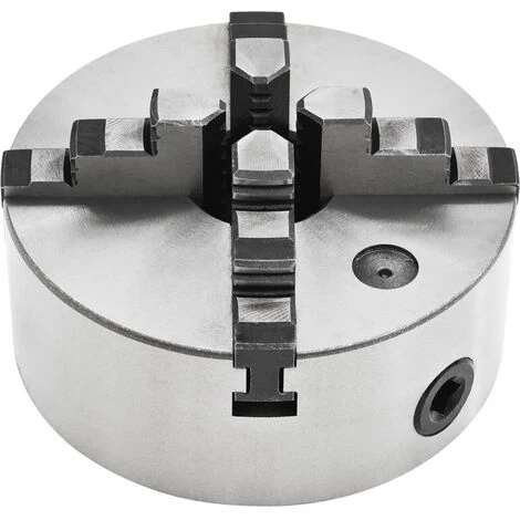YOUTHUP Mandrin De Tour Auto-centrant à 4 Mâchoires 160 Mm Acier 3 YOUTHUP Mandrin De Tour Auto-centrant à 4 Mâchoires 160 Mm Acier – Image 3