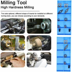 HAPPYSHOPPING Jeu De Lames De Fraise Fraise En Métal Haute Dureté, Lame Pour Tour CNC Accessoires 6pcs Fraiseuse + 6 Vis + Clé T15 13pcs - Lame Pour Tour CNC Accessoires 6pcs Fraiseuse + 6 Vis + Clé T15 13pcs -Tours et accessoires Soldes 53632548 4