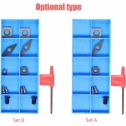HAPPYSHOPPING Jeu De Lames De Fraise Fraise En Métal Haute Dureté, Lame Pour Tour CNC Accessoires 6pcs Fraiseuse + 6 Vis + Clé T15 13pcs - Lame Pour Tour CNC Accessoires 6pcs Fraiseuse + 6 Vis + Clé T15 13pcs -Tours et accessoires Soldes 53632548 5