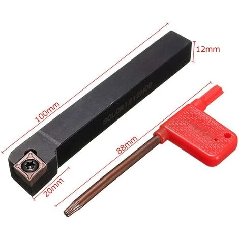 QERSTA 12x100mm Porte-Outil De Tournage De Tour Avec 10 CCMT09T304-PM Inserts En Carbure 1 Manuel D'instructions 4 QERSTA 12x100mm Porte-Outil De Tournage De Tour Avec 10 CCMT09T304-PM Inserts En Carbure 1 Manuel D'instructions – Image 4