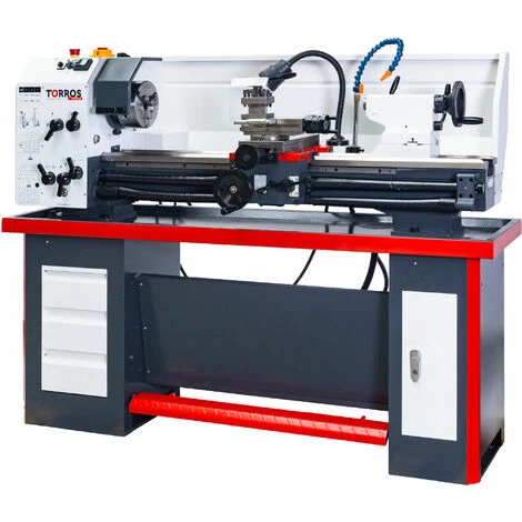 Tour à Métaux 330x1000 Mm ø36 Mm Système De Refroidissement 1,5kw 400v Torros TR3210 400V 1 Tour à Métaux 330x1000 Mm ø36 Mm Système De Refroidissement 1,5kw 400v Torros TR3210 400V