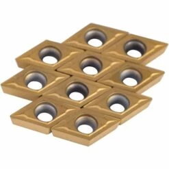BARES Coffret De 10pcs Lames Inserts Rotatifs Forme Losange CNC Cutters En Carbure DCMT11T304-HM YBC251 Outil Tournage Filtage Pour Finition D'Acier Pour Tours, Fraiseuses -Tours et accessoires Soldes 56057891 3