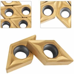 TRIOMPHE Plaquette Tour, 10 Pièces Inserts CNC,T-Audace Inserts D'outils De Tour En Acier Inoxydable Avec Boîte Pour Outil De Tour De Coupe En Métal -Tours et accessoires Soldes 56067750 3