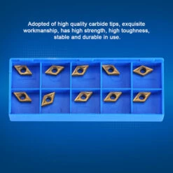 TRIOMPHE Plaquette Tour, 10 Pièces Inserts CNC,T-Audace Inserts D'outils De Tour En Acier Inoxydable Avec Boîte Pour Outil De Tour De Coupe En Métal -Tours et accessoires Soldes 56067750 4