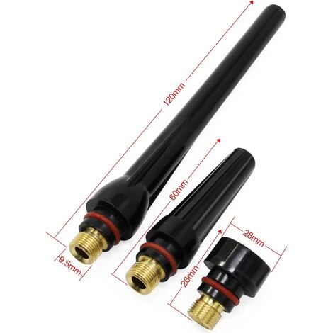 FLYME 49 PCS TIG Soudage Torche Fournitures Soudage Collet Joint Retour Cap Stubby Gaz Lentille Pyrex Verre Tasse Alumina Buse Accessoory Kit Pour WP-17/18/26 (49PCS Kits) 2 FLYME 49 PCS TIG Soudage Torche Fournitures Soudage Collet Joint Retour Cap Stubby Gaz Lentille Pyrex Verre Tasse Alumina Buse Accessoory Kit Pour WP-17/18/26 (49PCS Kits) – Image 2