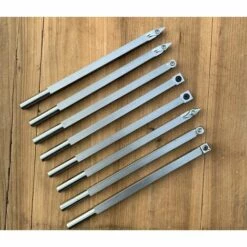WENH Ensemble D'outils De Tour à Bois à Pointes En Carbure, Avec Fraises En Carbure, Poignée En Alliage Amovible Et étui De Transport En Aluminium Pour Les Bricoleurs Amateurs -Tours et accessoires Soldes 57984760 3