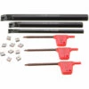 ASUPERMALL Kit D'outils De Tournage De Tour à Métaux 3 Pièces S07K/ S10K/ S12M-SCLCR06 Barres D'alésage 10 Pièces CCMT0602 Plaquettes En Carbure 3 Clés Prune