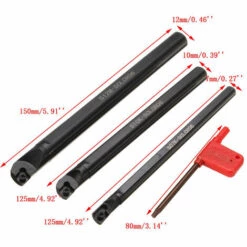 ASUPERMALL Kit D'outils De Tournage De Tour à Métaux 3 Pièces S07K/ S10K/ S12M-SCLCR06 Barres D'alésage 10 Pièces CCMT0602 Plaquettes En Carbure 3 Clés Prune -Tours et accessoires Soldes 58337324 5