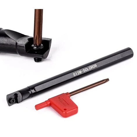 HAPPYSHOPPING Porte-outil De Tournage 4 Pieces + Plaquette Carbure CCMT09T304 + Cle T15 3 HAPPYSHOPPING Porte-outil De Tournage 4 Pieces + Plaquette Carbure CCMT09T304 + Cle T15 – Image 3