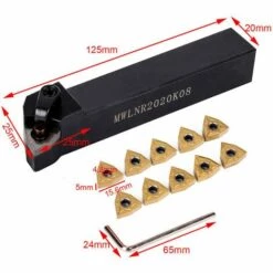 HAPPYSHOPPING Outil De Tournage MWLNR2020K08 Tige De Forage A Pince + WNMG080404 -Tours et accessoires Soldes 59852029 4