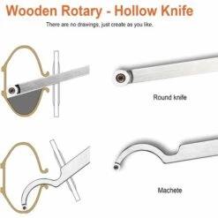 WENH Ensemble D'outils De Tour à Bois à Pointes En Carbure, Avec Fraises En Carbure, Poignée En Alliage Amovible Et étui De Transport En Aluminium Pour Les Bricoleurs Amateurs -Tours et accessoires Soldes 60112299 4