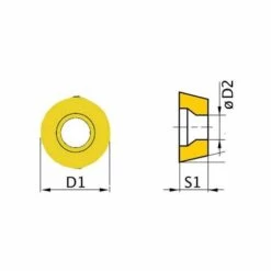 OPTIMUM 3441702 HM ISO INSERT RNMG1003MO 5PCS