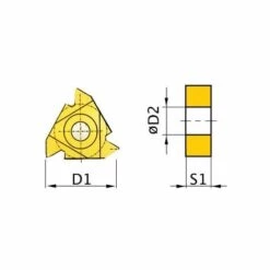 OPTIMUM 3441703 PLAQUETTES DE COUPE T/60º ISO 16ER AG60_x005F_x000D_