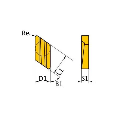 OPTIMUM 3441754 PLAQUETTES DE COUPE HM -N .62 KNUX160405R 1 OPTIMUM 3441754 PLAQUETTES DE COUPE HM -N .62 KNUX160405R