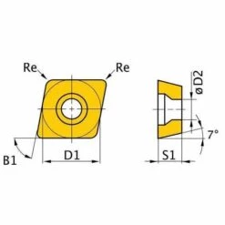OPTIMUM 3441282 INSERTS POUR 26 à 28/38 à 40, ISO, 5 PCS.