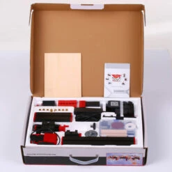 SUPERSELLER Mini DIY 6 En 1 Transformateur Motorisé Multifonctionnel Machine Polyvalente Scie Sauteuse Meuleuse Perceuse Tour à Métal En Plastique Tour à Bois Perçage Ponçage Tournage Fraisage Sciage Machine Kit D'outils -Tours et accessoires Soldes 60712973 4