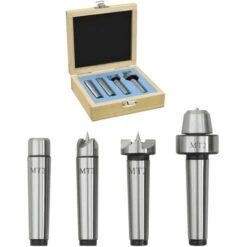 FIMEI Centres De Tour à Bois 4 Pcs MT2 Acier