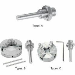 FLYME Mandrin De Tour, Mandrin De Tour Z011, Mandrin De Tour En Bois, Accessoires De Mandrin De Mandrin En Alliage De Zinc Z011A Pour Mini Tour En Métal, Mini Mandrin De Tour En Métal -Tours et accessoires Soldes 61021157 5
