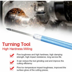 SUPERSELLER 12 Pièces/ensemble Haute Dureté Tour à Métaux Kit D'outils De Tournage Ensemble De Support De Barre D'alésage Pour Le Traitement Des Pièces En Acier Outil De Travail Du Bois à Main -Tours et accessoires Soldes 61044379 3