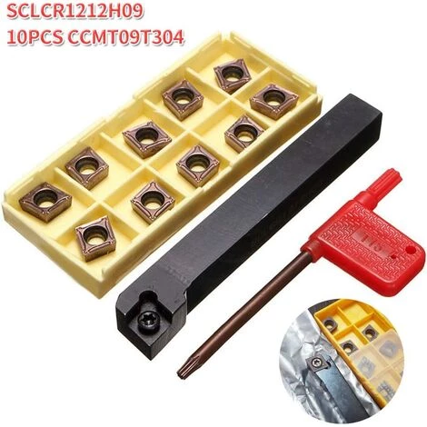 QERSTA SCLCR1212H09 12x100mm Porte-Outil De Tournage De Tour Avec 10 CCMT09T304-PM Inserts En Carbure 5 QERSTA SCLCR1212H09 12x100mm Porte-Outil De Tournage De Tour Avec 10 CCMT09T304-PM Inserts En Carbure – Image 5