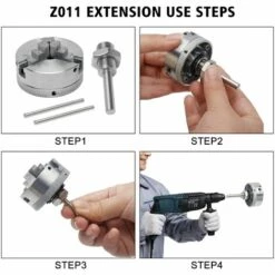 QERSTA Mandrin De Tour En Alliage De Zinc, Accessoire De Serrage à Centrage Automatique Pour Perceuse à Percussion électrique -Tours et accessoires Soldes 61062512 3
