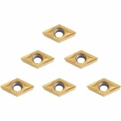 LYCXAMES Coffret De 10pcs Lames Inserts Rotatifs CNC Cutters Forme Losange En Carbure DCMT070204 US735 DCMT51.51 Outil Tournage Filtage Pour Acier Pour Tours, Fraiseuses -Tours et accessoires Soldes 61326948 5