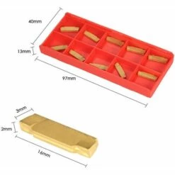 NAXUNNN Plaquettes En Carbure De Tungstene, Pour Outil De Coupe De Rainurage De Tour Mgehr / Mgivr, 10Pcs -Tours et accessoires Soldes 63477397 5