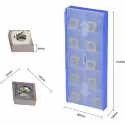 NAXUNNN 10 Pieces / Boite CCMT09T304 VP15TF Lame En Carbure CCMT 09 T3 / CCMT32.51 Lame CNC A Trou Interieur, Couleur De La Boite Aleatoire -Tours et accessoires Soldes 63478340 3