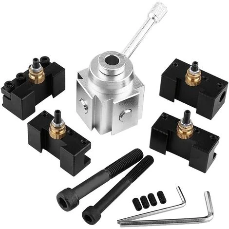 ROSIER Outil De Changement Rapide Porte-Outil De Tour Mini CNC Support De Tournage à Changement Rapide Avec Porte-Couteaux Vis Clés Pour Tour Perceuse——VEBTles 1 ROSIER Outil De Changement Rapide Porte-Outil De Tour Mini CNC Support De Tournage à Changement Rapide Avec Porte-Couteaux Vis Clés Pour Tour Perceuse——VEBTles