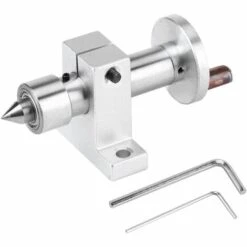 ROSIER Centre Tournant Pour Mini Machine De Tour Double Roulement Centre En Direct Réglable Centre Tournant Avec Clé Métal Ruban Bricolage Pièces Accessoires——VEBTles