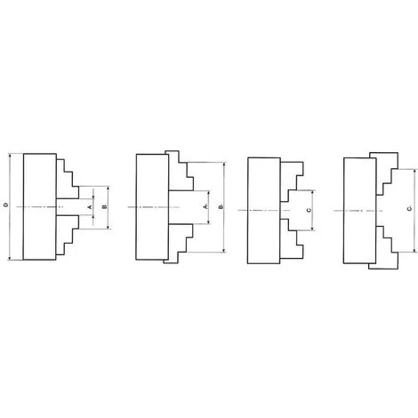 MANDRIN ŽÇ 3 MORS CONCENTRIQUES POUR TOUR METAUX TOURNAGE Žÿ 80 MM FERVI M049/080 3 MANDRIN ŽÇ 3 MORS CONCENTRIQUES POUR TOUR METAUX TOURNAGE Žÿ 80 MM FERVI M049/080 – Image 3