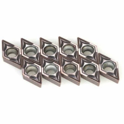 DECKON 10 Pieces / Boite DCMT070204 VP15TF DCMT21.51 Lame De Carbure CNC, Pieces En Acier D'usinage CNC Diamant Avec Trou Interieur, Couleur Aleatoire De La Boite -Tours et accessoires Soldes 63951152 3