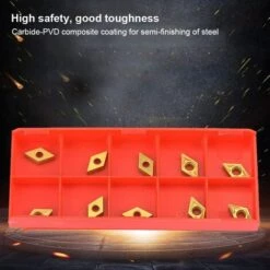 TINOR Lame D'insertion En Carbure - 10 Pièces DCMT070204 US735 DCMT21.51 Outil De Tournage De Tour De Lame D'insertion En Carbure Revêtu CNC Avec Clé 7 TINOR Lame D'insertion En Carbure - 10 Pièces DCMT070204 US735 DCMT21.51 Outil De Tournage De Tour De Lame D'insertion En Carbure Revêtu CNC Avec Clé -Tours et accessoires Soldes 64029921 3