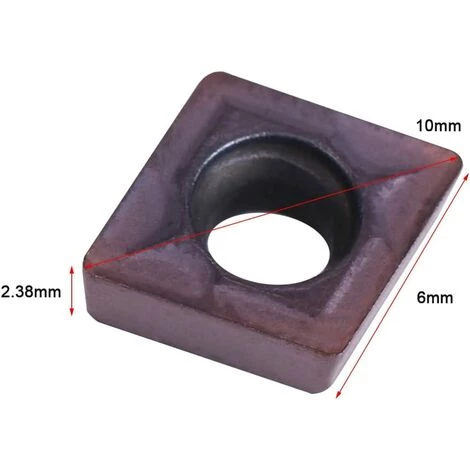 TINOR Inserts En Carbure, Lame D'inserts De Tournage En Carbure CNC 10 Pièces, Outil De Tournage De Tour, CCMT060204 VP15TF, Avec Boîte, Pour Le Traitement De L'acier Ordinaire Et De L'acier Inoxydable Ordi 2 TINOR Inserts En Carbure, Lame D'inserts De Tournage En Carbure CNC 10 Pièces, Outil De Tournage De Tour, CCMT060204 VP15TF, Avec Boîte, Pour Le Traitement De L'acier Ordinaire Et De L'acier Inoxydable Ordi – Image 2