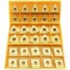 DONTODENT 30 Pièces CNMG 431 + WNMG 431 + TNMG 331 CNC Outil De Tournage Carbure Monobloc Rotatif