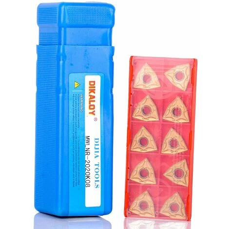 LIFCAUSAL MWLNR2020K08 Support + 10 Pièces WNMG080404 Plaquettes En Carbure + Clé Pour Tour 2 LIFCAUSAL MWLNR2020K08 Support + 10 Pièces WNMG080404 Plaquettes En Carbure + Clé Pour Tour – Image 2