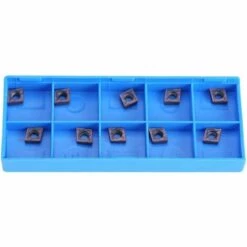OSQI Inserts En Carbure, Lame D'inserts De Tournage En Carbure CNC 10 Pièces, Outil De Tournage De Tour, CCMT060204 VP15TF, Avec Boîte, Pour Le Traitement De L'acier Ordinaire Et De L'acier Inoxydable Ordi -Tours et accessoires Soldes 65499932 5