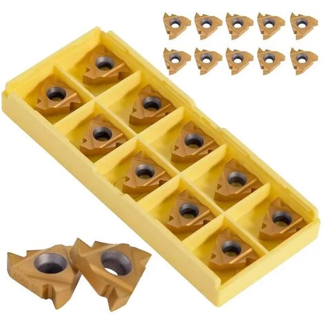 CESIèCLEFOU Coffret De 10pcs 3/8" 16ER AG60 Lame Inserts Rotatifs CNC Cutters En Carbure Outil Tournage De Metal Filtage Pour Tours, Fraiseuses Lefou 4 CESIèCLEFOU Coffret De 10pcs 3/8" 16ER AG60 Lame Inserts Rotatifs CNC Cutters En Carbure Outil Tournage De Metal Filtage Pour Tours, Fraiseuses Lefou – Image 4